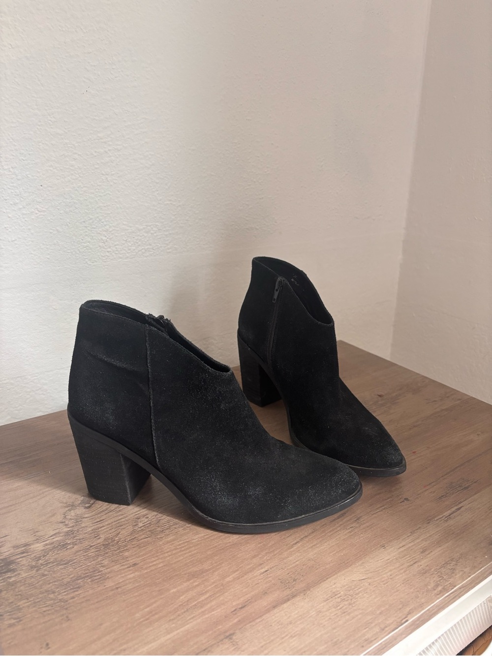 Jeffrey Campbell Women’s Black Suede Ankle Booties - Classic Block Heel